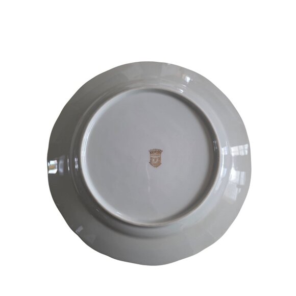 Limoges France Porcelain Decorative Plates Set Of 2 With Romantic Scenes - Picture 5 of 7